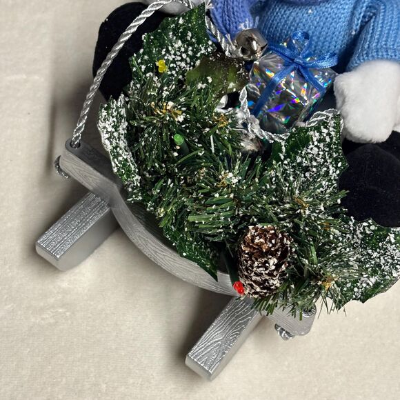 Avon Gift Collection Snowman Sled Figurine Winter Holiday Decor  Original Box - Picture 4 of 11